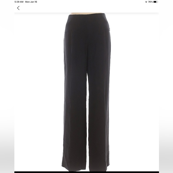- CHANEL wide leg silk pants Sz 42 - Picture 1 of 8